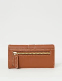 U.S. Polo Assn. MEDALLION LARGE FLAP WALLET -Glimmera Cloth Shop 27A196AA COGN 71353