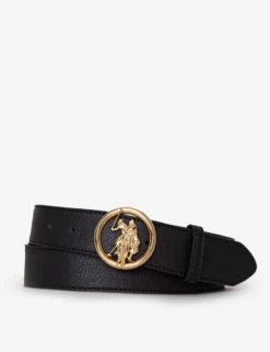 U.S. Polo Assn. LADIES 38MM MEDALLION LOGO BELT -Glimmera Cloth Shop 27A200 BLCK 81079