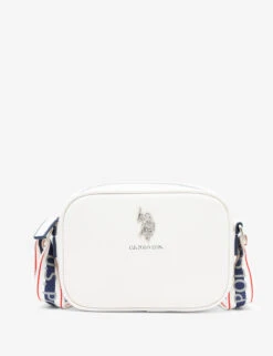 U.S. Polo Assn. CLASSIC ZIP CROSSBODY BAG -Glimmera Cloth Shop 27A228AA WHIT 11274