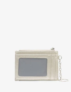 U.S. Polo Assn. METALLIC CARD CASE -Glimmera Cloth Shop 27A242AA SLVR 11536