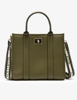 U.S. Polo Assn. USPA BOX TOTE WITH CROSSBODY STRAP