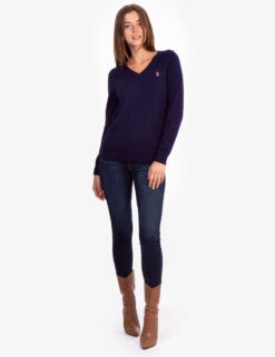 U.S. Polo Assn. SOFT TOUCH V-NECK SWEATER -Glimmera Cloth Shop 321025C1D EVBL 5247