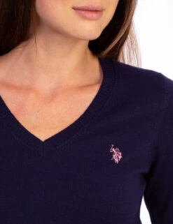 U.S. Polo Assn. SOFT TOUCH V-NECK SWEATER -Glimmera Cloth Shop 321025C1D EVBL 5258