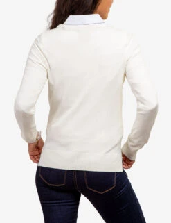 U.S. Polo Assn. SOFT TOUCH V-NECK SWEATER -Glimmera Cloth Shop 321025C1D VLPR 62322