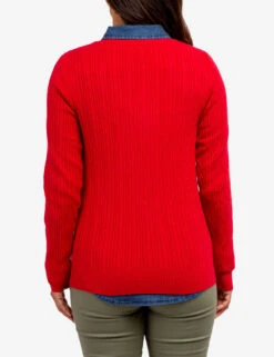 U.S. Polo Assn. SOFT CABLE V-NECK SWEATER -Glimmera Cloth Shop 321042C1D ERED 64234
