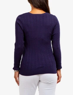 U.S. Polo Assn. SOFT CABLE V-NECK SWEATER -Glimmera Cloth Shop 321042C1D EVBL 63940