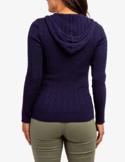 U.S. Polo Assn. SOFT CABLE ZIP UP SWEATER WITH HOOD -Glimmera Cloth Shop 321044C1D EVBL 64141