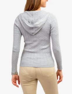 U.S. Polo Assn. SOFT CABLE ZIP UP SWEATER WITH HOOD -Glimmera Cloth Shop 321044C1D HGTY 64012