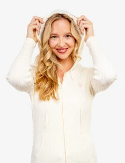 U.S. Polo Assn. SOFT CABLE ZIP UP SWEATER WITH HOOD -Glimmera Cloth Shop 321044C1D VLPR 62889