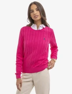 U.S. Polo Assn. CREW NECK CABLE PULLOVER SWEATER 22 U.S. Polo Assn. CREW NECK CABLE PULLOVER SWEATER -Glimmera Cloth Shop 321056C1Q LMPK 16540