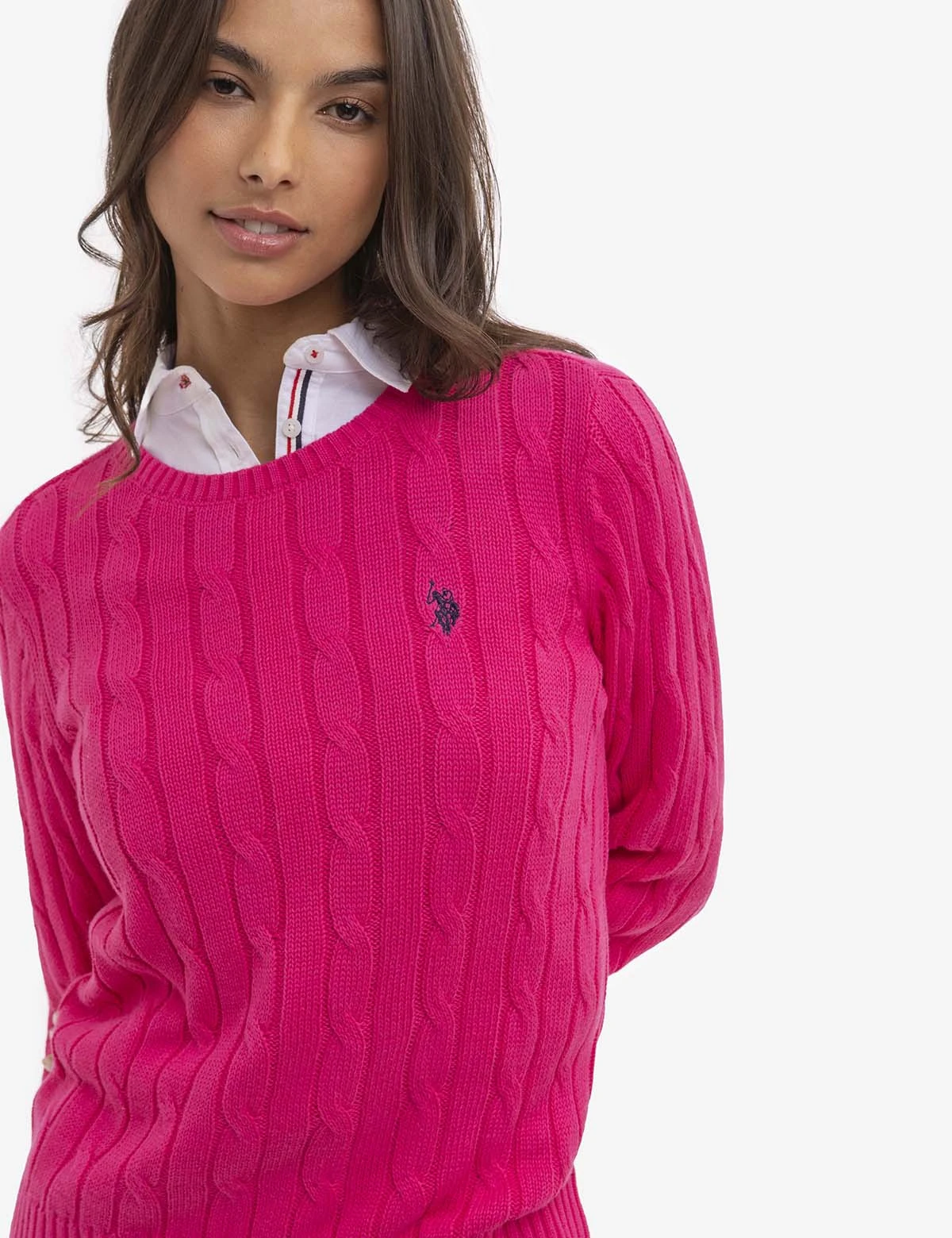 U.S. Polo Assn. CREW NECK CABLE PULLOVER SWEATER 9 U.S. Polo Assn. CREW NECK CABLE PULLOVER SWEATER - Image 9