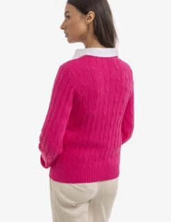 U.S. Polo Assn. CREW NECK CABLE PULLOVER SWEATER 21 U.S. Polo Assn. CREW NECK CABLE PULLOVER SWEATER -Glimmera Cloth Shop 321056C1Q LMPK 16545