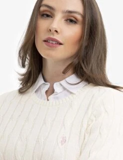 U.S. Polo Assn. CREW NECK CABLE PULLOVER SWEATER 14 U.S. Polo Assn. CREW NECK CABLE PULLOVER SWEATER -Glimmera Cloth Shop 321056C1Q VLPR 15203