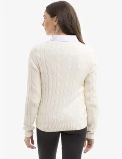 U.S. Polo Assn. CREW NECK CABLE PULLOVER SWEATER 15 U.S. Polo Assn. CREW NECK CABLE PULLOVER SWEATER -Glimmera Cloth Shop 321056C1Q VLPR 15208