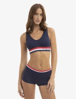 U.S. Polo Assn. 2 PACK SIGNATURE STRIPE BRALETTES WITH REMOVEABLE PADS -Glimmera Cloth Shop 5PKBL742 2PKBRA3005 CLNV 3341 9d53e220 b457 4f7a 90fb dca36bc16ed0
