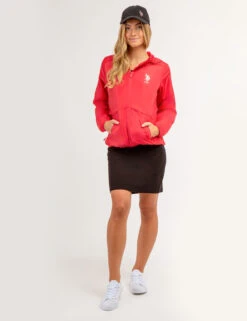 U.S. Polo Assn. HOODED ZIP FRONT WINDBREAKER -Glimmera Cloth Shop 621010PT WNTB 65952