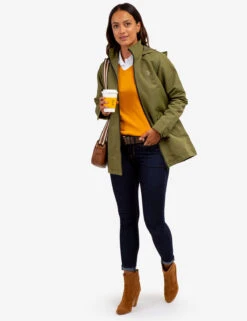 U.S. Polo Assn. ZIP FRONT RAINCOAT -Glimmera Cloth Shop 621014PA CYOL 64439