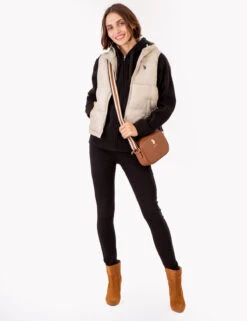 U.S. Polo Assn. HOODED CROPPED VEST -Glimmera Cloth Shop 621021PT WTPL 72510