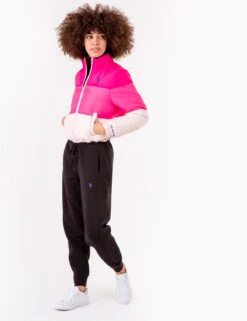 U.S. Polo Assn. CROPPED COLORBLOCK PUFFER JACKET -Glimmera Cloth Shop 621029PT CBPK 72437