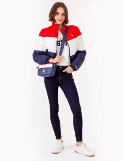 U.S. Polo Assn. CROPPED COLORBLOCK PUFFER JACKET -Glimmera Cloth Shop 621029PT RCRD 72366