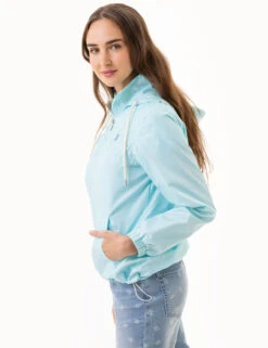 U.S. Polo Assn. HOODED QUARTER ZIP WINDBREAKER -Glimmera Cloth Shop 621059PT BLUESAIL 6478