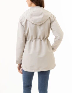 U.S. Polo Assn. HOODED LONG SPLIT HEM RAINCOAT -Glimmera Cloth Shop 621060PT BEIGE 6627