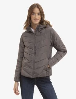 U.S. Polo Assn. COZY FAUX FUR HOOEDED PUFFER JACKET -Glimmera Cloth Shop 621065PT CSRK 4058