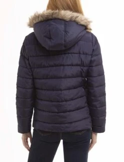 U.S. Polo Assn. COZY FAUX FUR HOOEDED PUFFER JACKET -Glimmera Cloth Shop 621065PT EVBL 4242