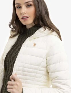 U.S. Polo Assn. COZY QUILTED HOODED PUFFER JACKET -Glimmera Cloth Shop 621066PT VLPR 15131