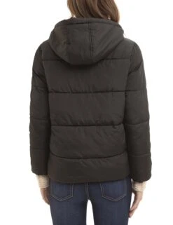U.S. Polo Assn. COZY PUFFER JACKET WITH PATCH POCKET -Glimmera Cloth Shop 621067PP BLCK 4598