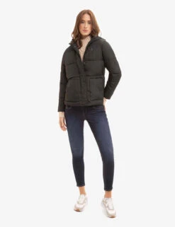 U.S. Polo Assn. COZY PUFFER JACKET WITH PATCH POCKET -Glimmera Cloth Shop 621067PP BLCK 4612