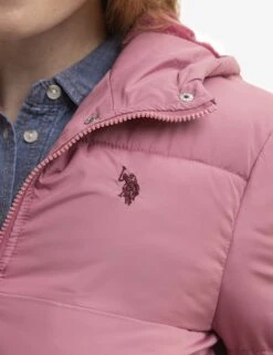 U.S. Polo Assn. COZY PUFFER JACKET WITH PATCH POCKET -Glimmera Cloth Shop 621067PP OXFO 4560