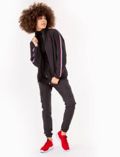 U.S. Polo Assn. STRETCH WOVEN SIDE TAPE TRACK JACKET -Glimmera Cloth Shop 622014S6 BLCK 72921