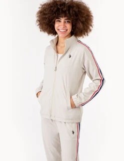 U.S. Polo Assn. STRETCH WOVEN SIDE TAPE TRACK JACKET -Glimmera Cloth Shop 622014S6 WTPL 72394