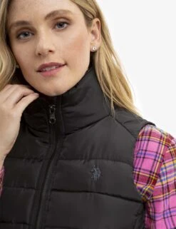 U.S. Polo Assn. COZY FUR LINED VEST -Glimmera Cloth Shop 629598PT BLCK 15277
