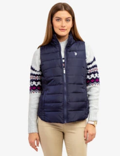 U.S. Polo Assn. COZY FUR LINED VEST -Glimmera Cloth Shop 629598PT EVBL 64075