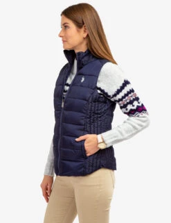 U.S. Polo Assn. COZY FUR LINED VEST -Glimmera Cloth Shop 629598PT EVBL 64077
