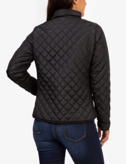 U.S. Polo Assn. QUILTED SIDE KNIT MOTO JACKET -Glimmera Cloth Shop 629599PT BLCK 3468