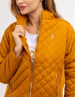 U.S. Polo Assn. QUILTED SIDE KNIT MOTO JACKET -Glimmera Cloth Shop 629599PT BTRS 69619