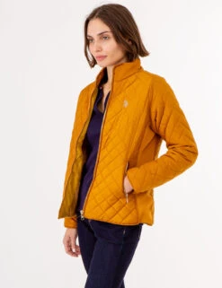 U.S. Polo Assn. QUILTED SIDE KNIT MOTO JACKET -Glimmera Cloth Shop 629599PT BTRS 72658