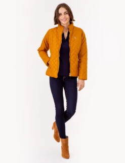 U.S. Polo Assn. QUILTED SIDE KNIT MOTO JACKET -Glimmera Cloth Shop 629599PT BTRS 72660