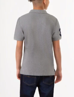 U.S. Polo Assn. BOYS MULTI COLOR LOGO SOLID PIQUE POLO SHIRT -Glimmera Cloth Shop ECOM 12A6833R CPGY 76207