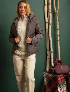 U.S. Polo Assn. COZY FAUX FUR HOOEDED PUFFER JACKET -Glimmera Cloth Shop HOLIDAY 1473