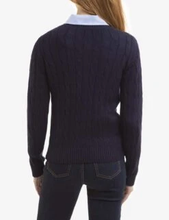 U.S. Polo Assn. CREW NECK CABLE PULLOVER SWEATER 19 U.S. Polo Assn. CREW NECK CABLE PULLOVER SWEATER -Glimmera Cloth Shop NAVYBLUE CABLEKNIT CREW 4200