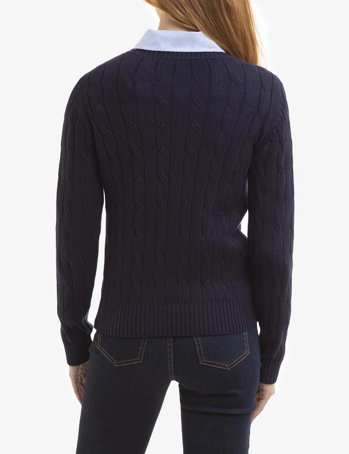 U.S. Polo Assn. CREW NECK CABLE PULLOVER SWEATER 8 U.S. Polo Assn. CREW NECK CABLE PULLOVER SWEATER - Image 8