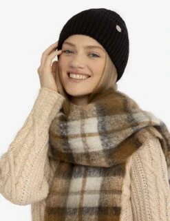 U.S. Polo Assn. WOMENS BEANIE AND PLAID SCARF SET -Glimmera Cloth Shop SCARFHATGIFTSET 2149