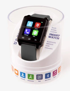 U.S. Polo Assn. USPA GREY SQUARE RUBBER STRAP SMART WATCH