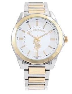 U.S. Polo Assn. MEN'S LINK AND BROWN STRAP WATCH SET -Glimmera Cloth Shop USC2633Individual1