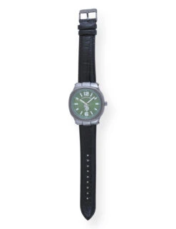 U.S. Polo Assn. MEN'S BLACK STRAP WITH GREEN DIAL ANALOG WATCH -Glimmera Cloth Shop USC50610BU 4826