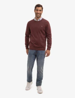 U.S. Polo Assn. SOLID JERSEY CREW NECK SWEATER -Glimmera Cloth Shop USUF3S5243 CRRY 1180